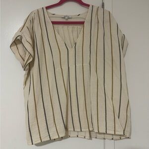Madewell cotton short sleeved shirt. Size L